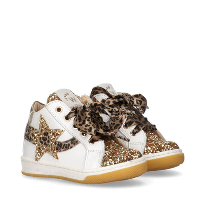 Sneakers con lacci leopardati e glitter - Y1A9-42693-0796X107