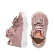 Sneakers da bambina con fiocco in glitter