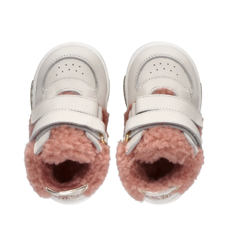 Sneakers da bambina con fodera in montone