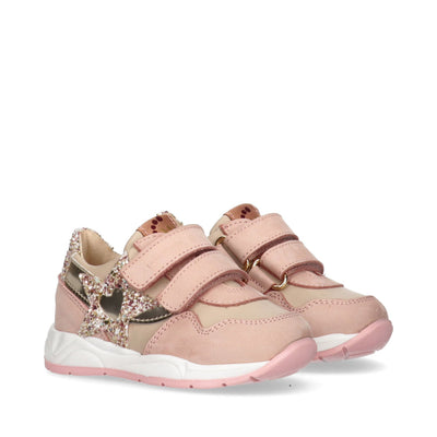 Sneakers con strappi e stella in glitter - Y1A9-42750-1510B017